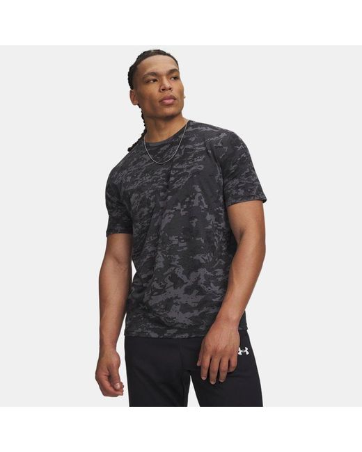 Under Armour Black Abc Camo Short-sleeve T-shirt for men