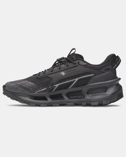 Under Armour Black Explor Trail Schuhe, Anthracite Summit Weiß