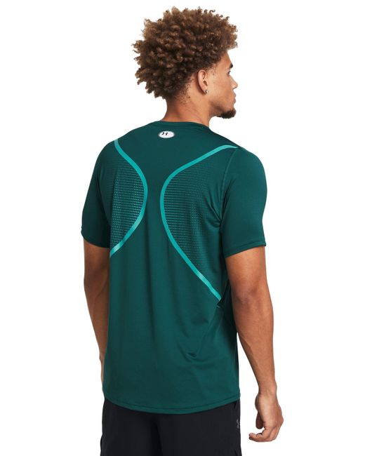 Under Armour Green Heatgear® Fitted Graphic Short Sleeve for men