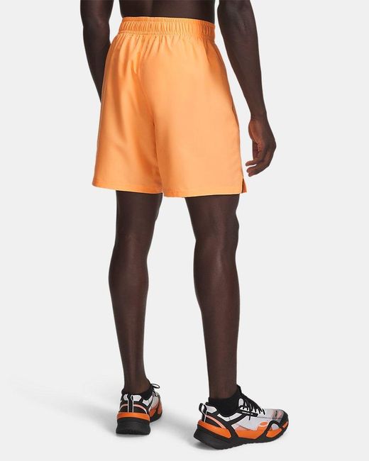 Under Armour Red Tech Woven Wordmark 8.25" Shorts Bloc Castlerock for men