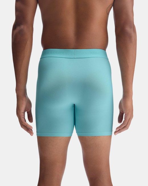 Under Armour Blue Ua Performance Tech Mesh Mod 6" 3-pack Boxerjock for men