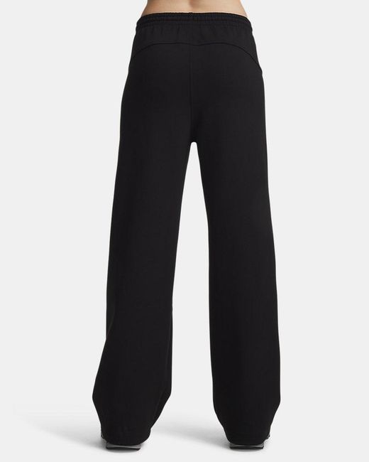 Under Armour Black Unstoppable Fleece Open Pants Ultimate Ultimate