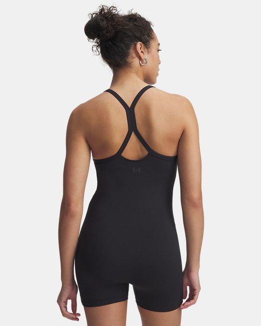 Under Armour Blue Motion Shorts Bodysuit Jet