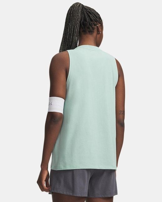 Under Armour Blue Rival Muscle Tank Enamel
