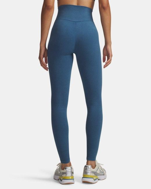 Under Armour Blue Seamless Cotton Leggings Wham Boundless