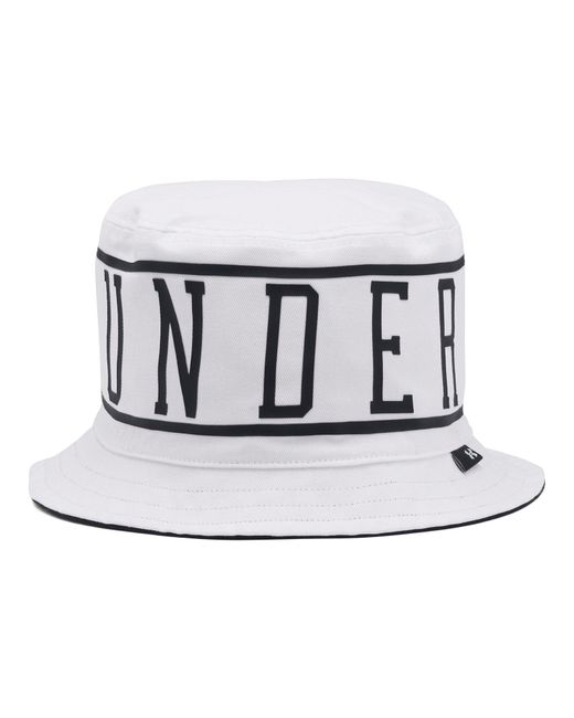 Under Armour White Ua Sportstyle Reversible Bucket Hat