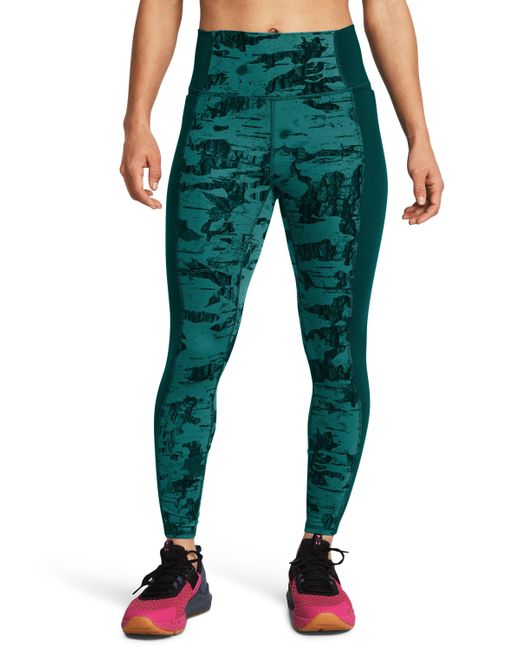 Leggings project rock let's go printed ankle di Under Armour in Green