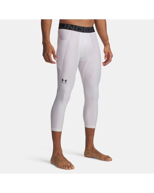 Under Armour White Heatgear ¾ Leggings for men