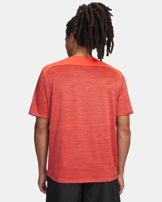 Under Armour Red Tech Utility Short Sleeve Venom for men