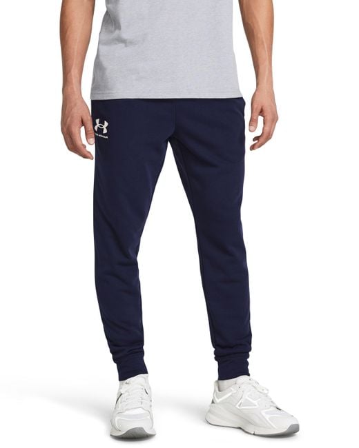 Under Armour Blue Rival Terry joggers for men