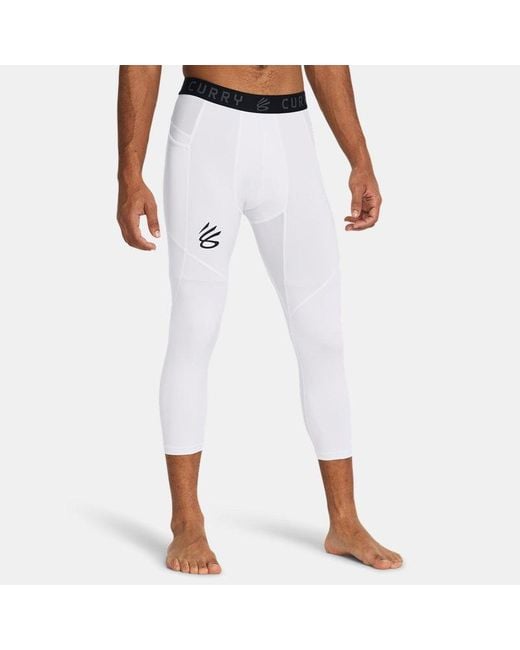 Under Armour White Curry Brand 3⁄4 leggings for men