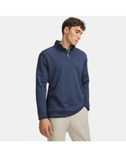 Under Armour Blue Ua Sweaterfleece 1⁄4 Zip for men