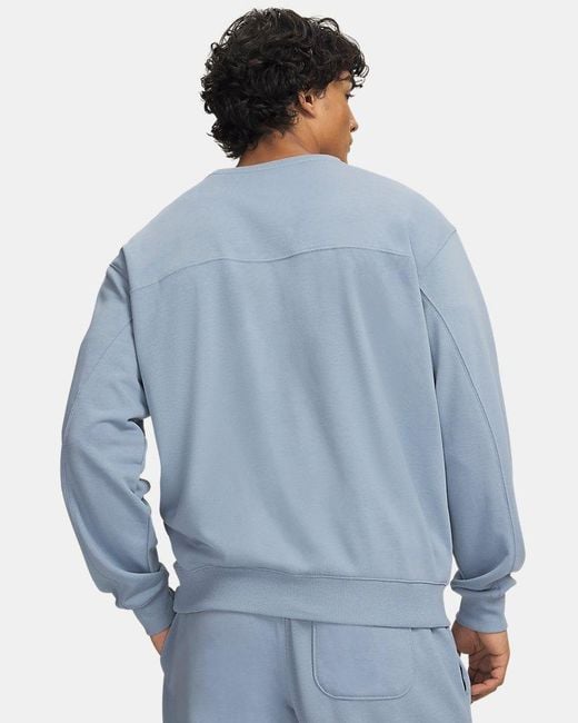 Under Armour Blue Rival Lightweight Crew Wind for men