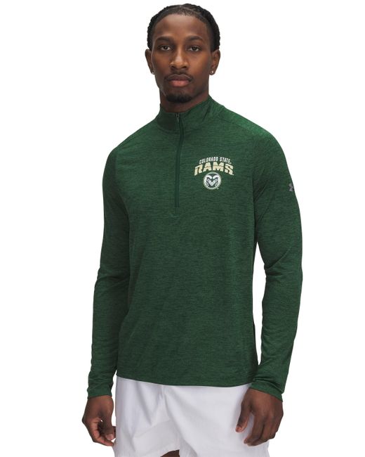 Under Armour Green Ua Tech Twist Collegiate 1⁄4 Zip for men