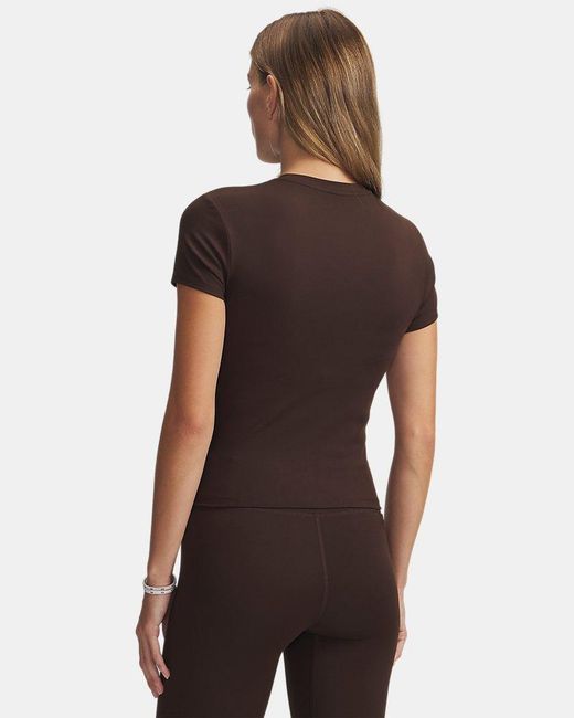 Under Armour Brown Motion Fitted Short Sleeve Kona