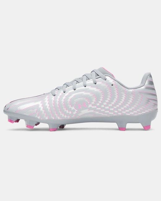 Under Armour Shadow Select 4 Fg Soccer Cleats Steel Metallic