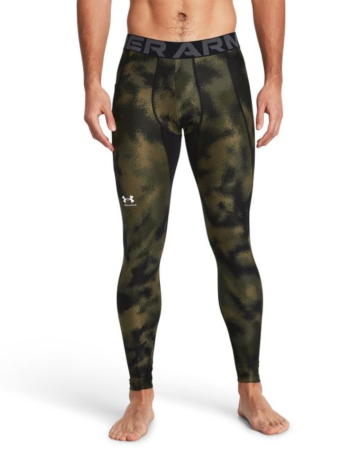 Under Armour Black Heatgear® Printed leggings for men