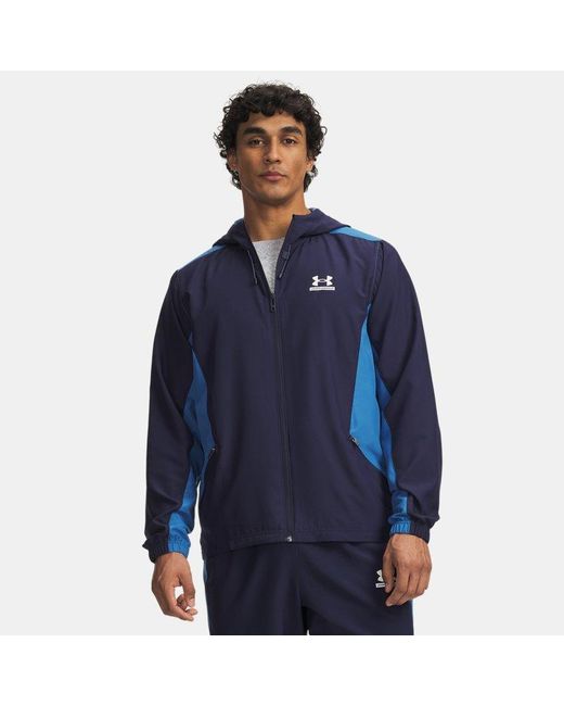 Under Armour Blue Tech Sport Woven Jacket Midnight Aegean for men