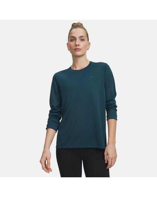 Under Armour Blue Ua Explor Upf Long Sleeve Crew