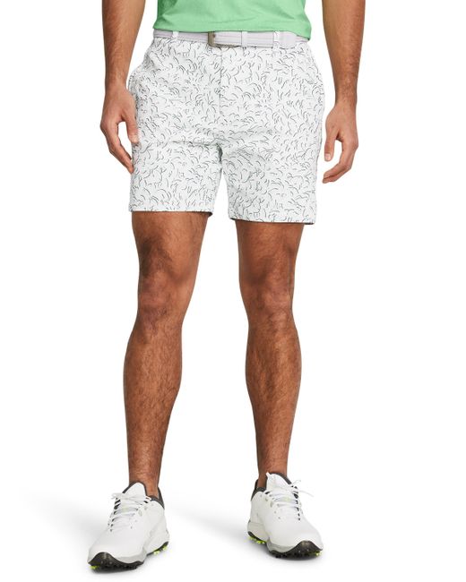Under Armour White Iso-chill 7" Printed Shorts for men