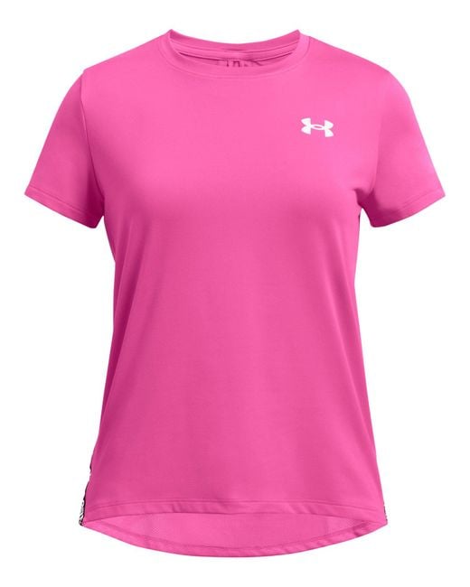 Tee-shirt knockout Under Armour en coloris Pink