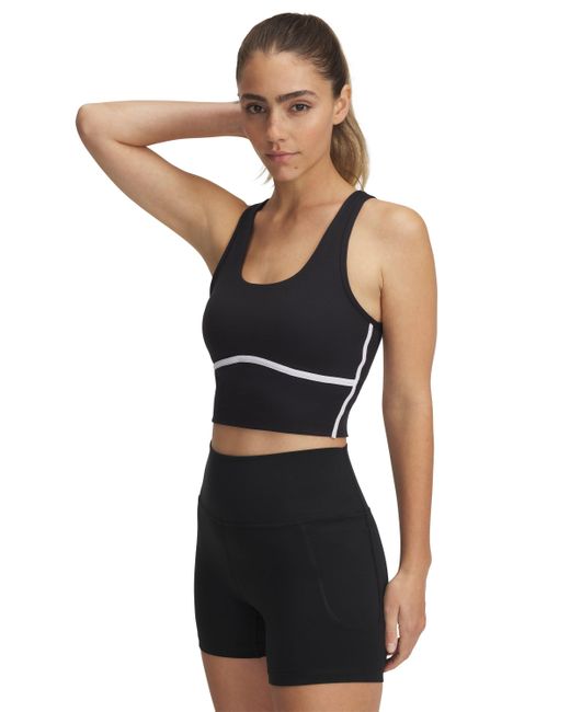 Under Armour Black Meridian Piped Crop Tank