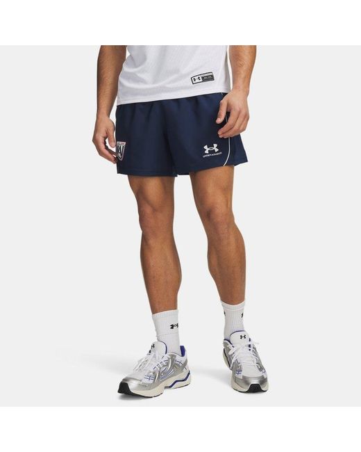 Under Armour Blue '96 Country Collection Global Football Shorts Academy for men