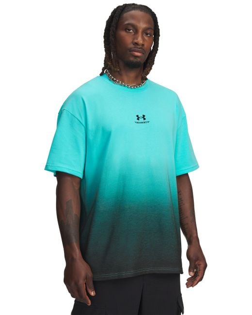 Under Armour Blue Fade X Mansory Short Sleeve Tropical Tide for men
