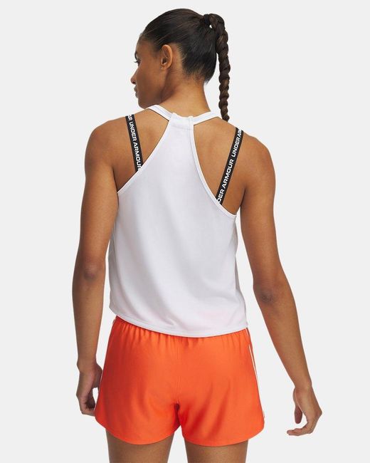 Under Armour White Tech Swing Tank