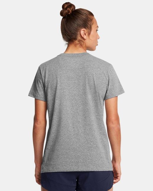 Under Armour Gray Rival Core Short Sleeve Castlerock