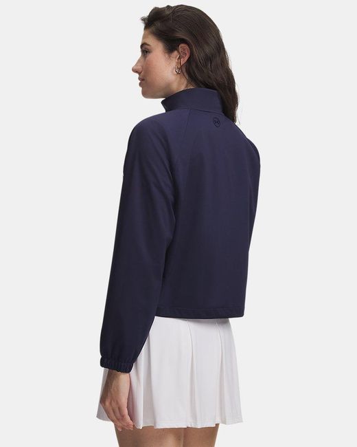Under Armour Blue Drive Wind Full Zip Midnight Midnight
