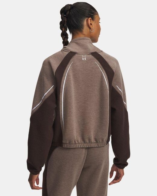 Under Armour Brown Halo Cold Weather Long Sleeve Mock Kona Reflective