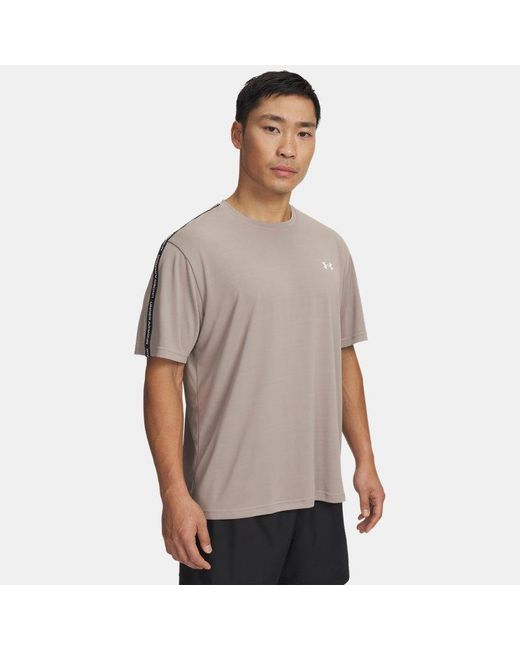 Under Armour Gray Tech Taping Short Sleeve Timberwolf Taupe for men