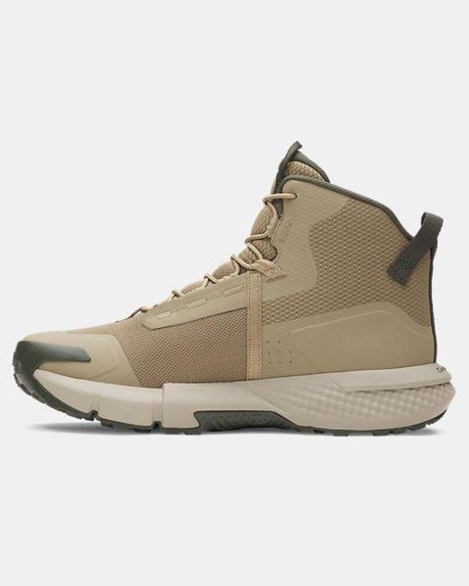 Under Armour Brown Valsetz Mid Tactical Boots Bayou Timberwolf Taupe Baroque for men