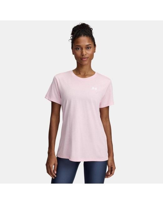 Under Armour Purple Tech Twist Short Sleeve Prime