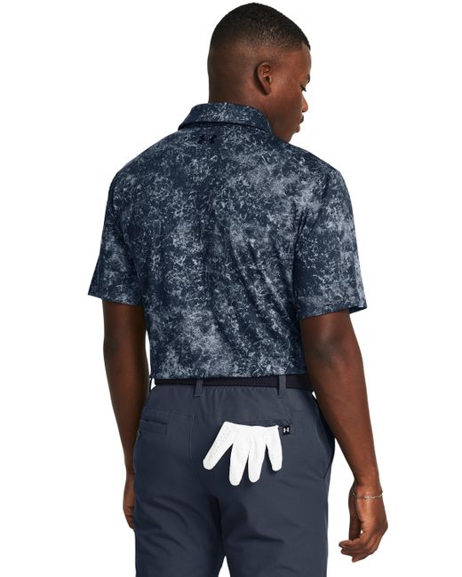 Under Armour Blue Playoff 3.0 Printed Polo for men