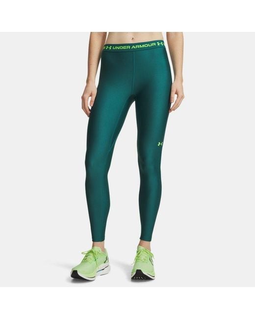 Under Armour Green Heatgear Leggings Rack Hyper