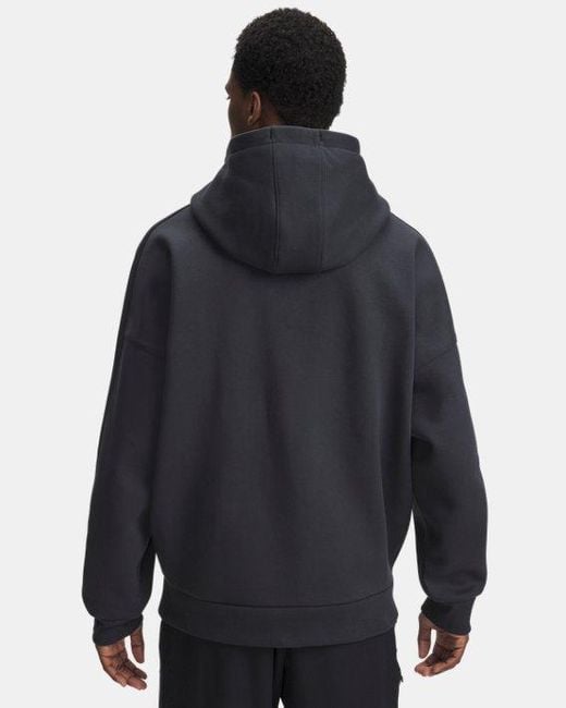 Sweat À Capuche Icon Heavyweight Colorblocked Pour Homme Anthracite Titan Blanc Under Armour pour homme en coloris Blue