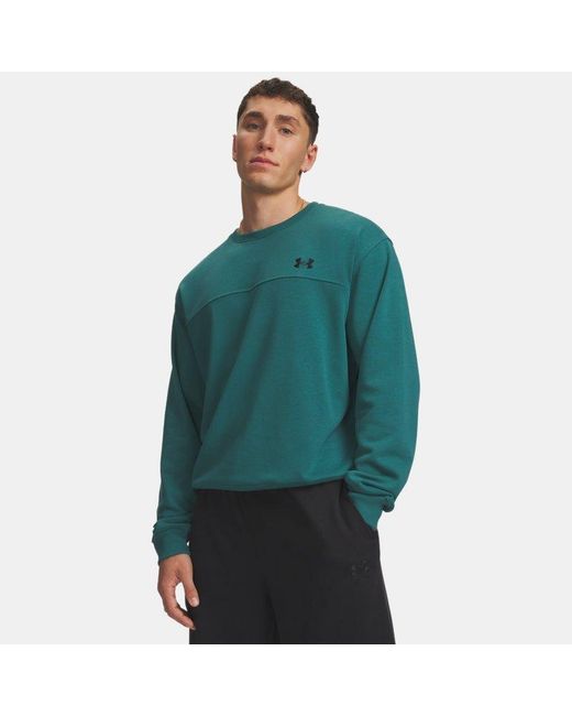Under Armour Green Rival Lightweight Crew Rack for men