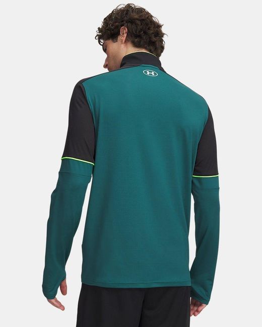 Under Armour Green Challenger Training ¼ Zip Rack for men