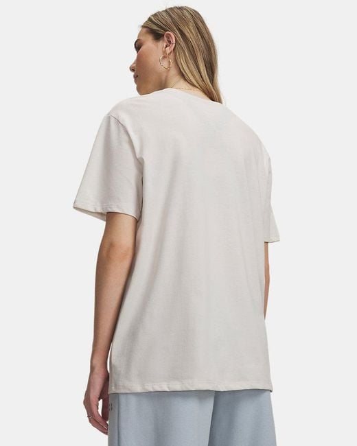 Under Armour Gray Ua Rival Wordmark Graphic Short Sleeve