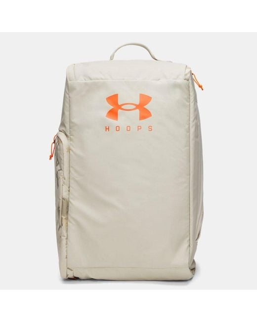 Under Armour Gray Contain Duo Medium Backpack Duffle Khaki Base Team