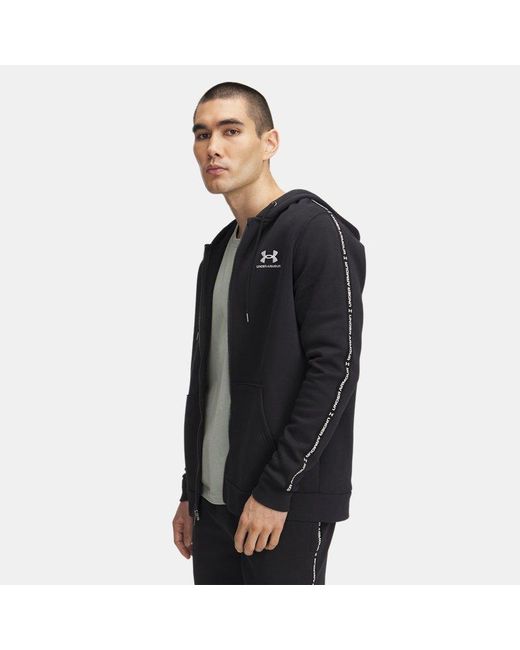 Under Armour ® Sweatjacke Kapuzenjacke Icon Fleece FZ Taping 1390298 in Black für Herren
