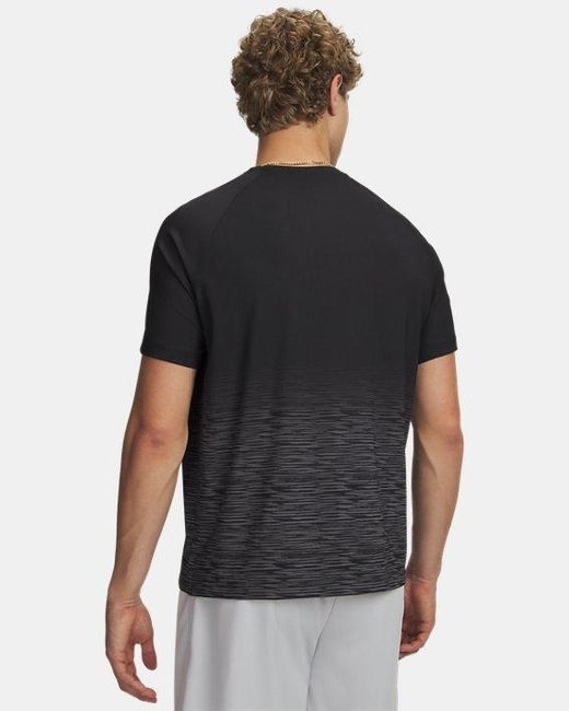 Under Armour Black Hoops Short Sleeve Shooting Shirt Castlerock Castlerock for men