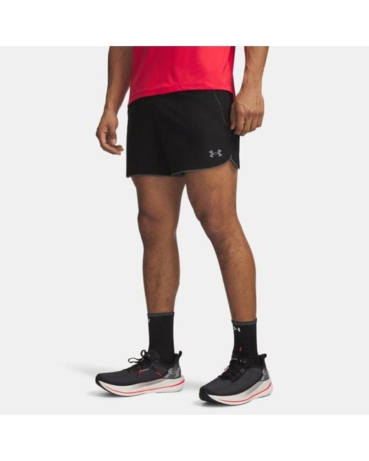 Under Armour Black Velociti Pro 5" Shorts Ultimate Reflective for men