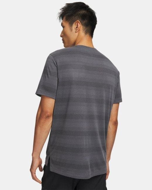 Under Armour Gray Velociti Short Sleeve Castlerock Reflective for men