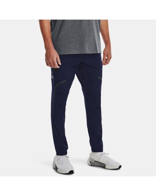 Under Armour Blue Unstoppable Cargo Pants Midnight for men