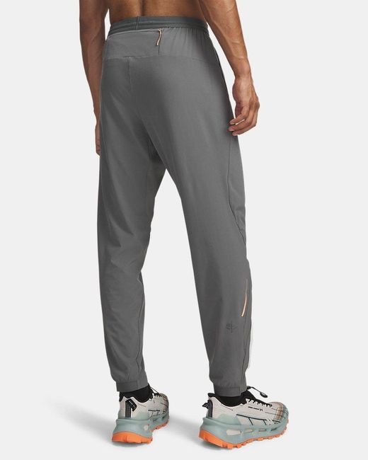 Under Armour Gray Explor Trail Run Pants Clay Bloc for men