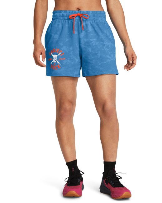 Under Armour Blue Project Rock Terry Underground Shorts