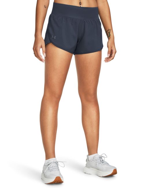 Under Armour Blue Fly-by Elite 3" Shorts
